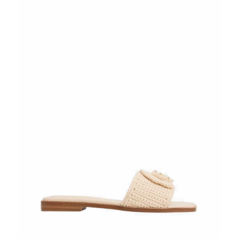 Sabbia Flat Sandals - Light Beige