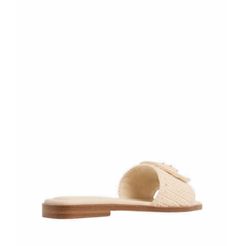 Sabbia Flat Sandals - Light Beige