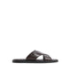 Olino Men'S Flat Sandals - Dark Brown
