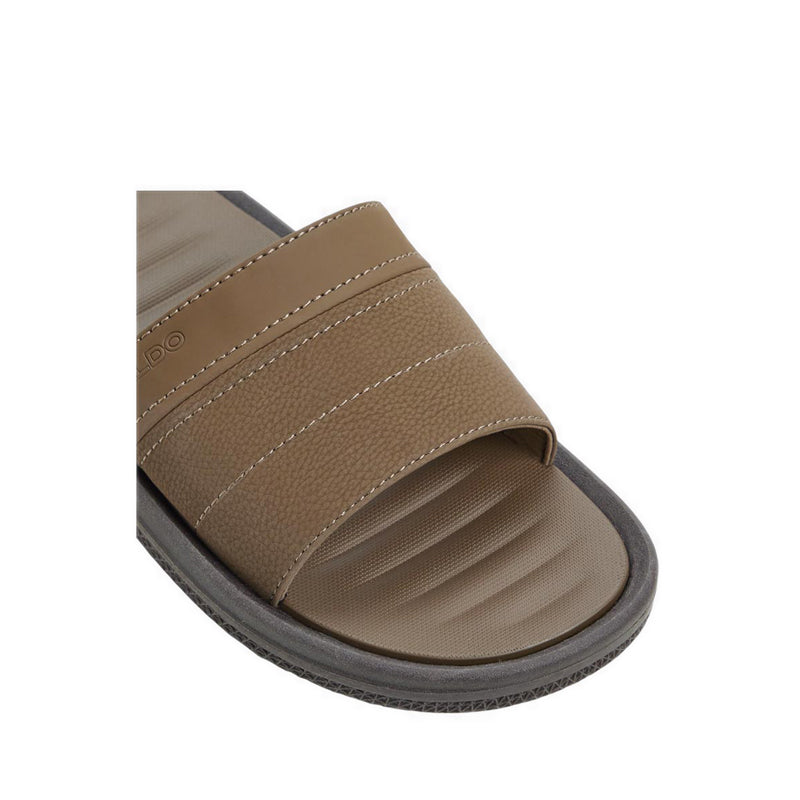 Plantago Men'S Flat Sandals - Dark Brown