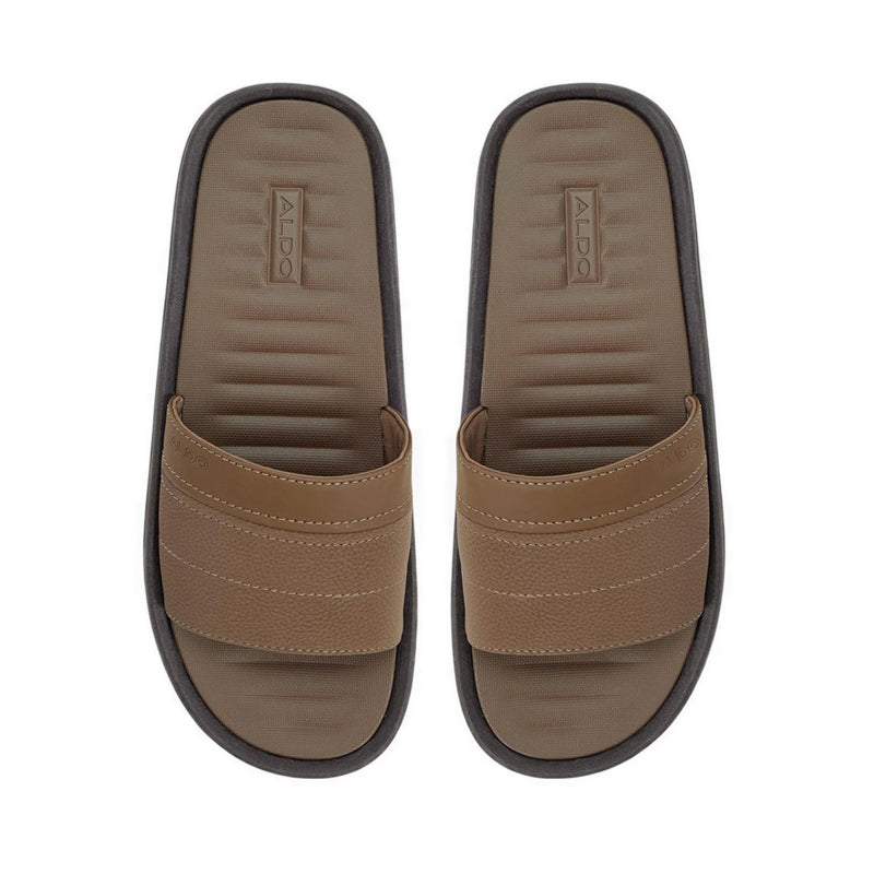 Plantago Men'S Flat Sandals - Dark Brown