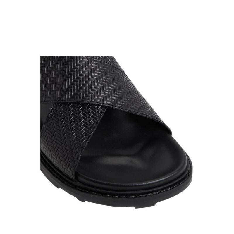 Silvo Men'S Flat Sandals - Black