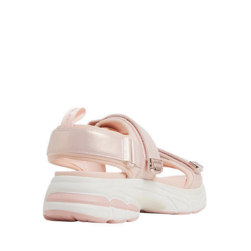 Sportysndl Women'S Wedge Sandals - Rose Gold