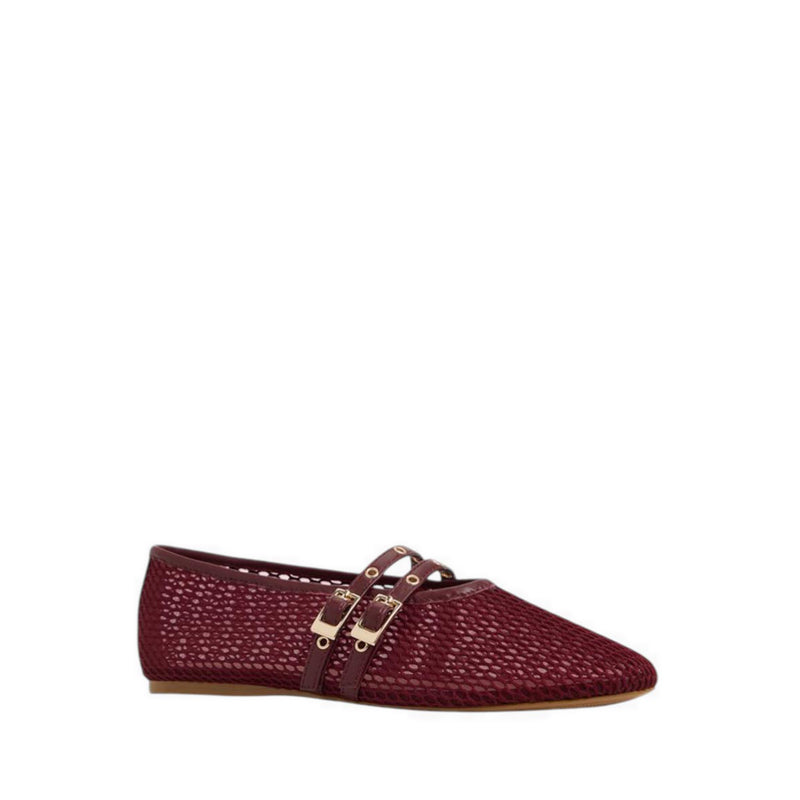 Ulelibaen Women's Ballerinas & Mary Janes - Dark Red