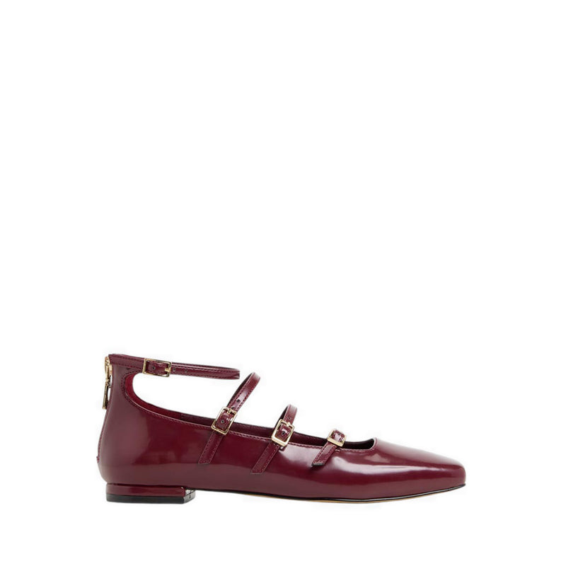 Nelta Women Platforms & Mary Janes - Burgundy