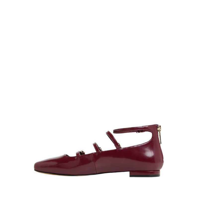 Nelta Women Platforms & Mary Janes - Burgundy