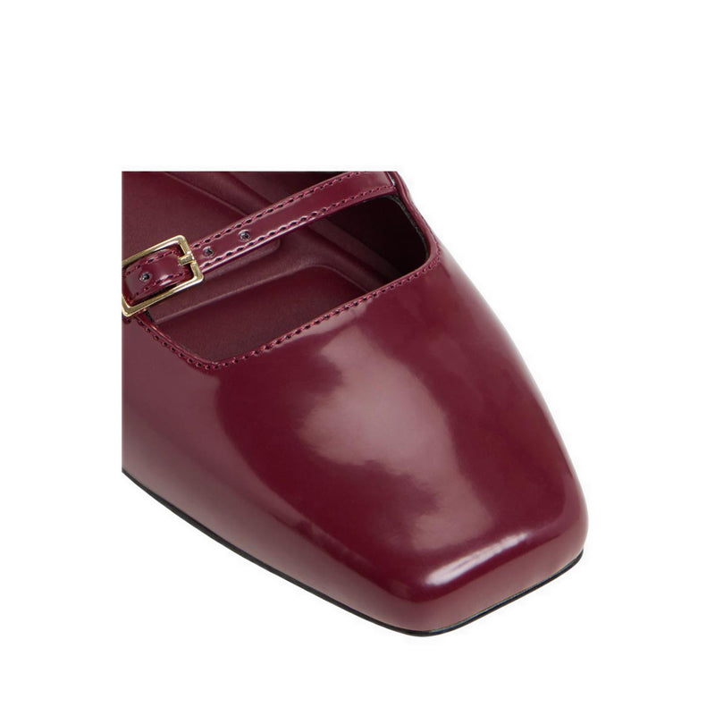 Nelta Women Platforms & Mary Janes - Burgundy