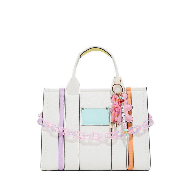 Therilia Women'S Tote Bag - White Combo