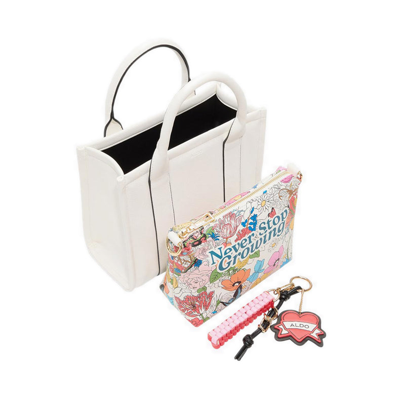 ALDO x Artist Series WHATISADAM04 Satchel Bag - White