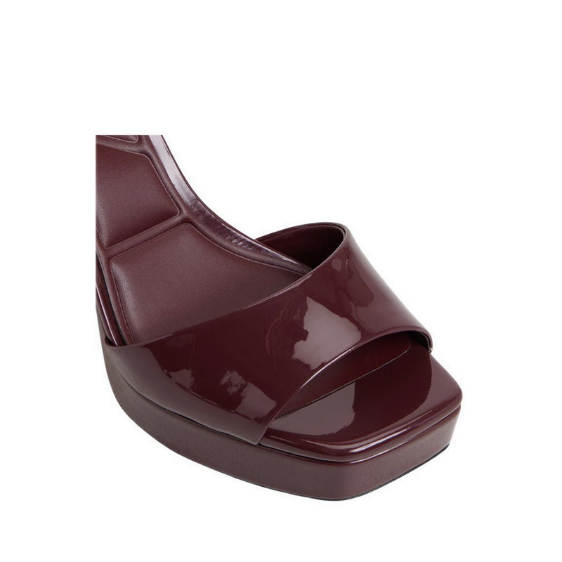 Chicgleam Women'S Heeled Sandals - Bordo