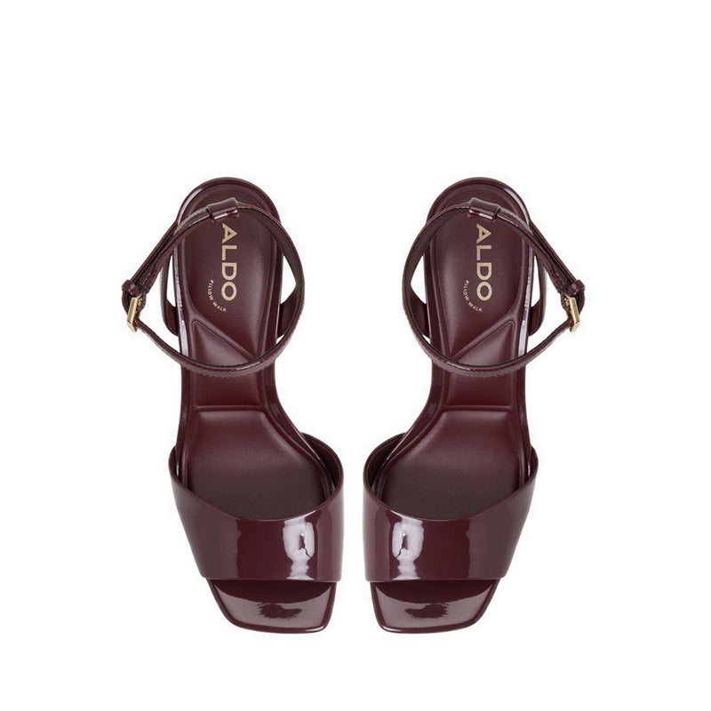 Chicgleam Women'S Heeled Sandals - Bordo
