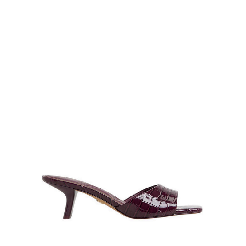 Enchanting Women'S Heeled Sandals - Bordo