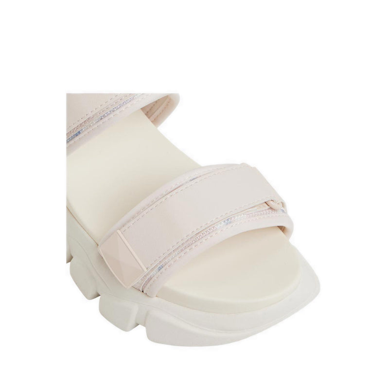 Godish Women'S Wedge Sandals - Cream Multi