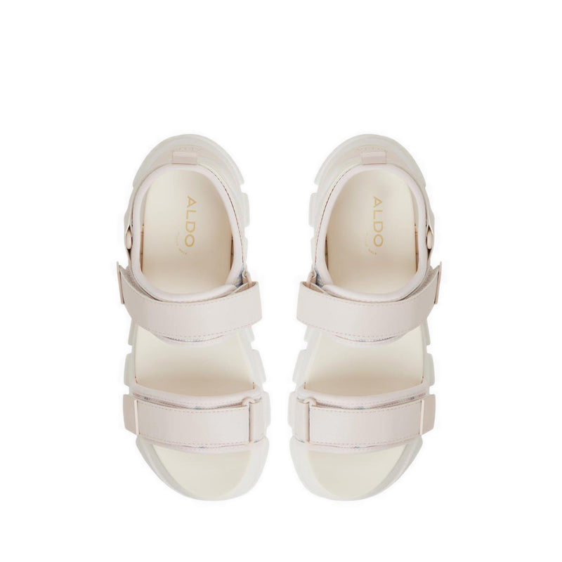 Godish Women'S Wedge Sandals - Cream Multi