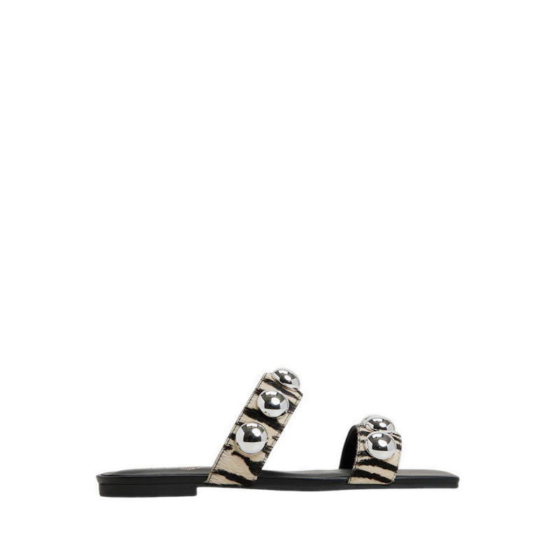 Katalena Women's Flat Sandals - White/Black