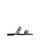 Katalena Women's Flat Sandals - White/Black
