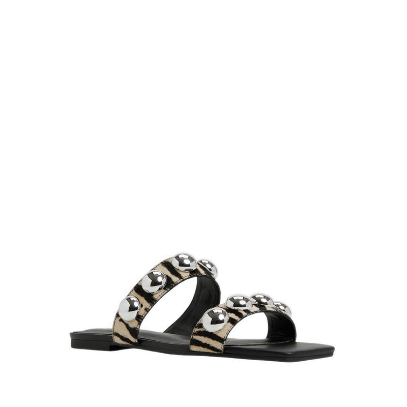 Katalena Women's Flat Sandals - White/Black