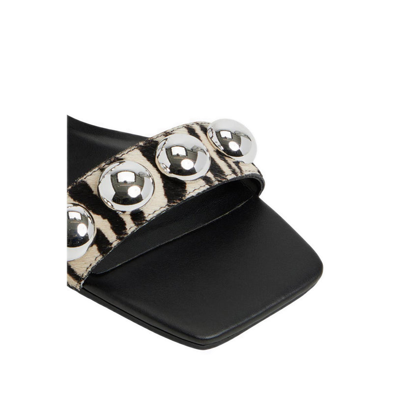 Katalena Women's Flat Sandals - White/Black