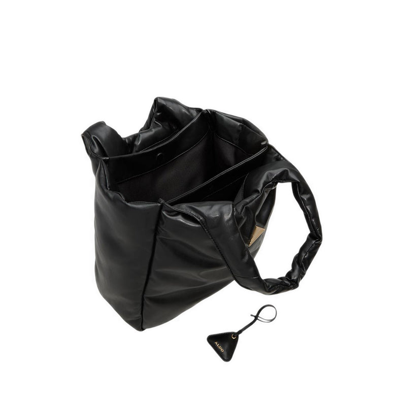 Ppuffcarryy Women'S Satchel Bag - Black Overflow