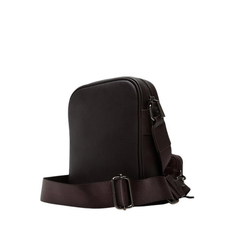 Maximilian Men'S Crossbody Bag - Open Brown