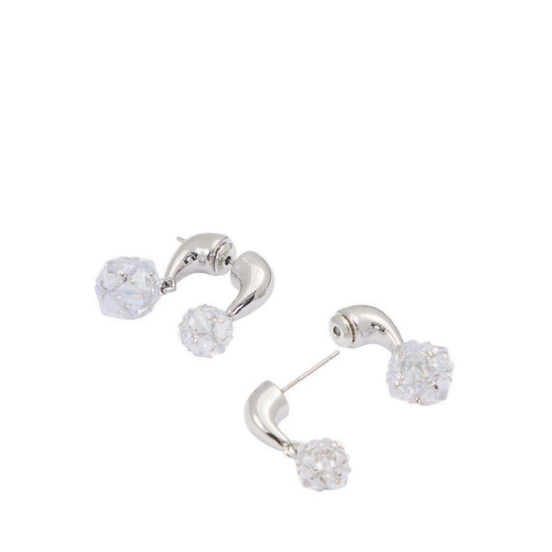 Aldo Kallum Earrings - Silver/Clear Multi