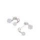 Kallum Earrings - Silver/Clear Multi