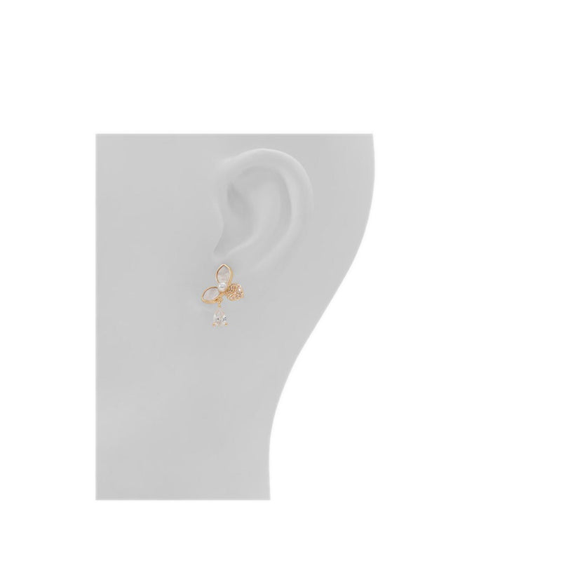 Cirehar Earrings - Gold/Clear Multi