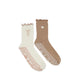 Pilatesock Women's Socks - Dark Beige