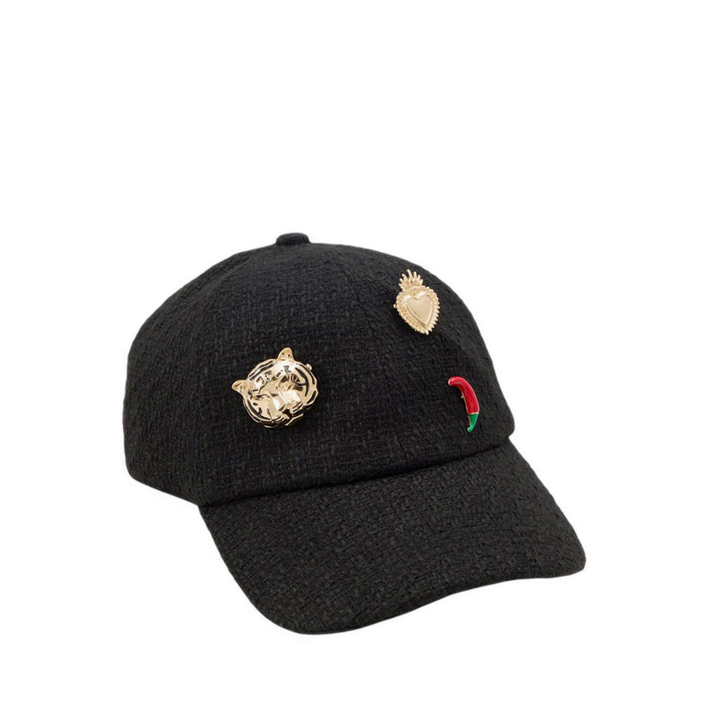 Dapper Women's Cap - Black/Gold Multi