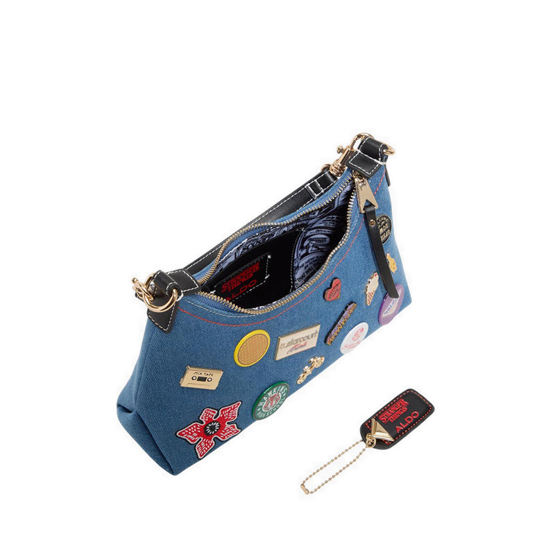 Aldo x Stranger Things Cityofhawkins Women Shoulder Bag Denim