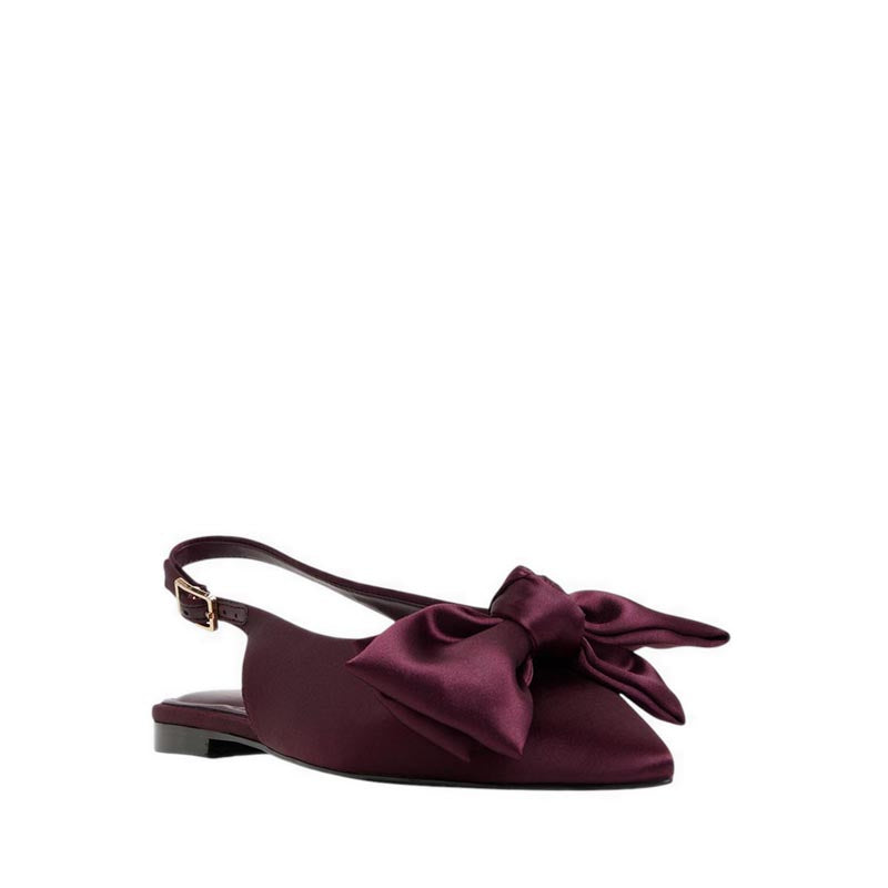 Festive Women's Ballerina & Mary Janes - Bordo