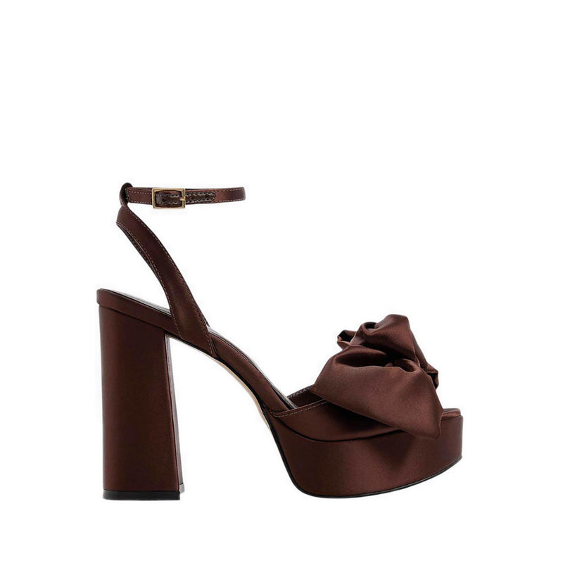 Luscious Women's Heeled Sandals Dark Brown