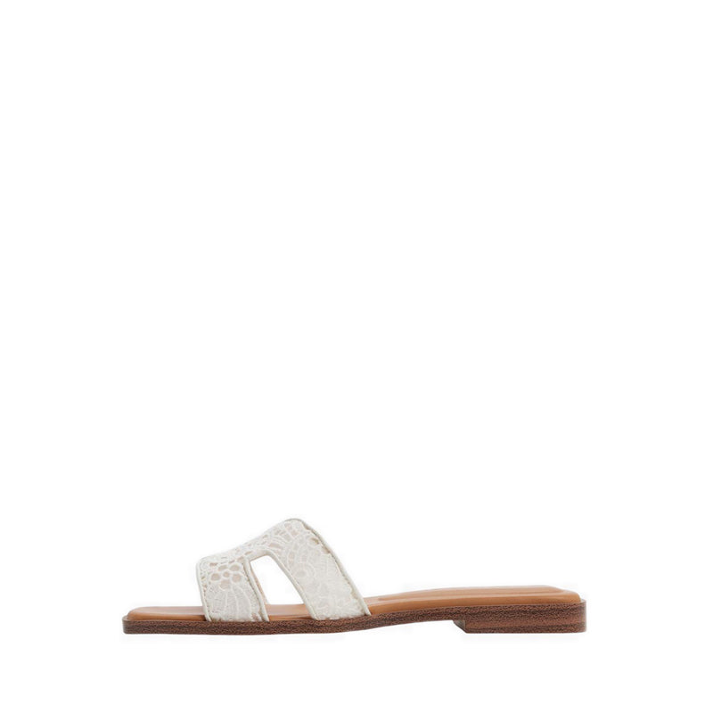 Itsandal Women's Flat Sandals - White/Bone