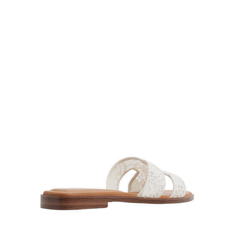 Itsandal Women's Flat Sandals - White/Bone