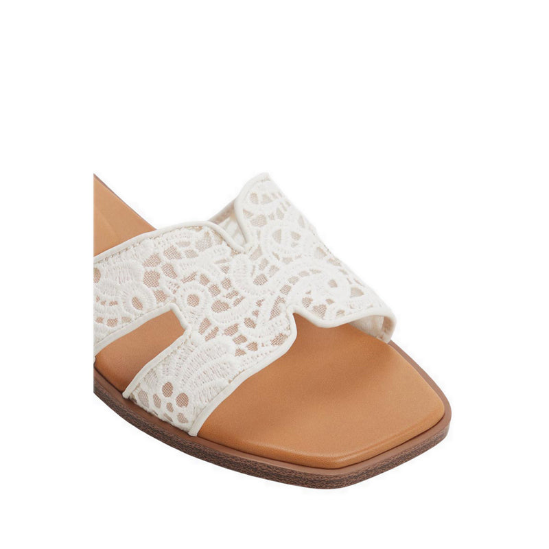 Itsandal Women's Flat Sandals - White/Bone