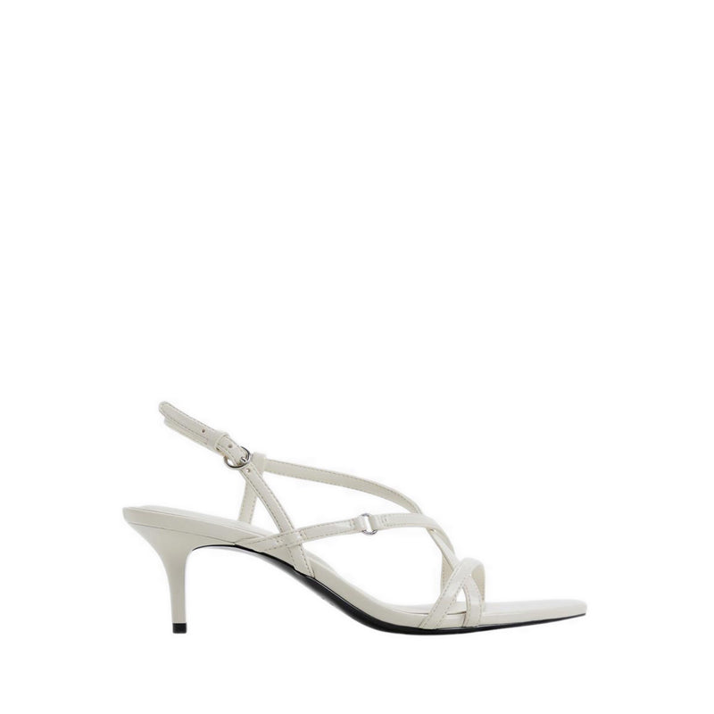 Olivie Women's Heeled Sandals - White/Bone