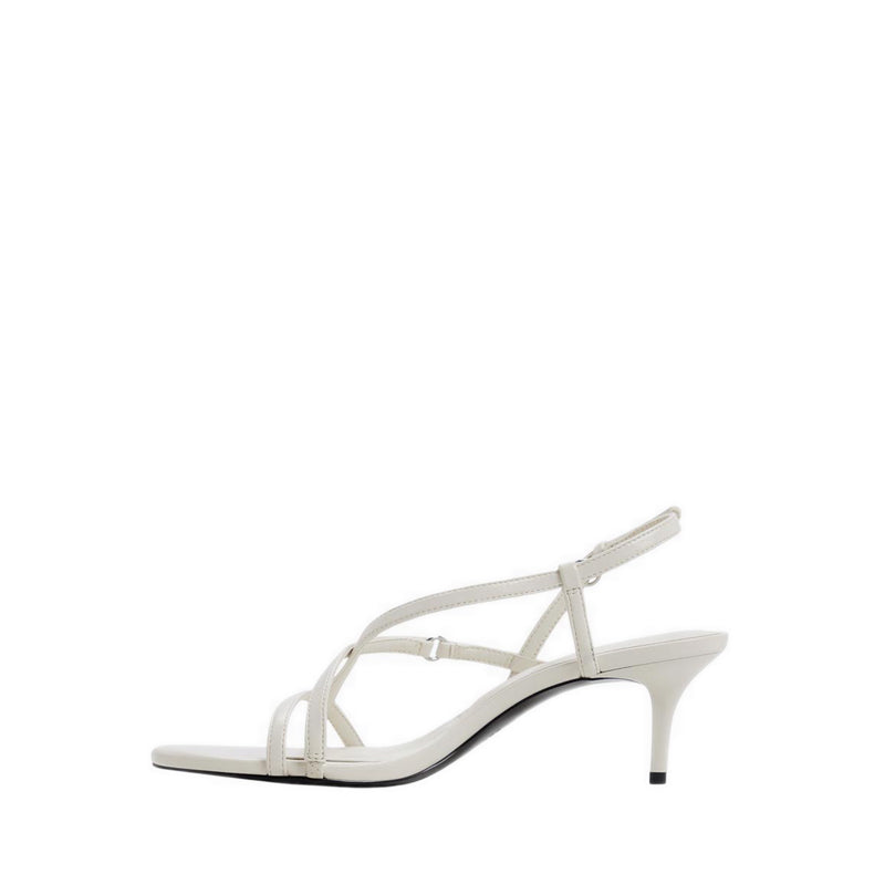 Olivie Women's Heeled Sandals - White/Bone