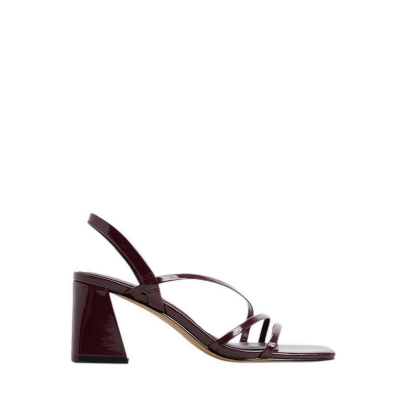 Atlanticus Women's Heeled Sandals - Bordo