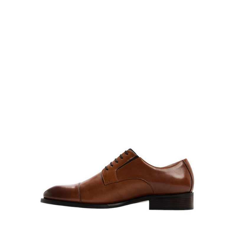 Zanka Men's Lace Up Shoes - Cognac