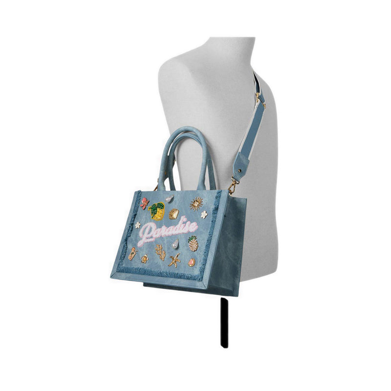 Paradisetote Women's  Satchel Bag - Denim