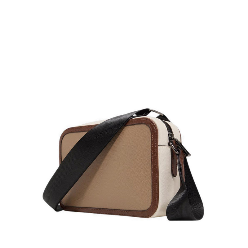 Crerild Men's  Crossbody Bag - Open Brown