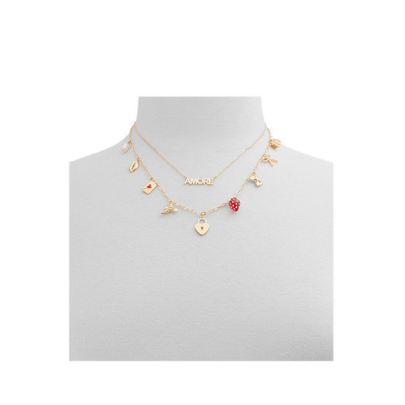 Aldo Lovecharmed Women's Necklace - Red