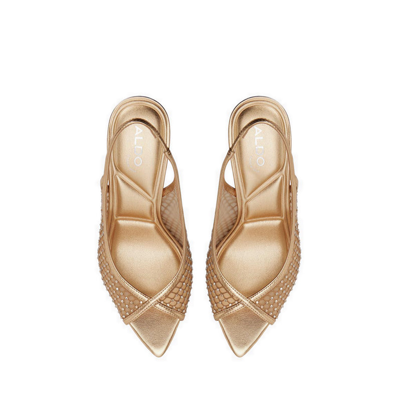 Skolas Women's Heeled Sandals - Gold