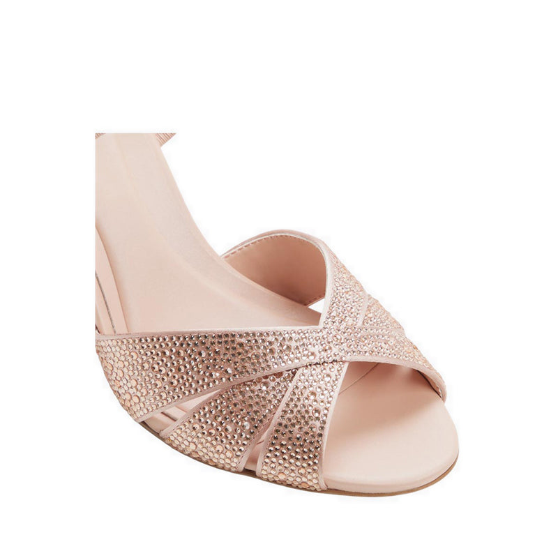 Moonlit Women's Heeled Sandals - Open Pink