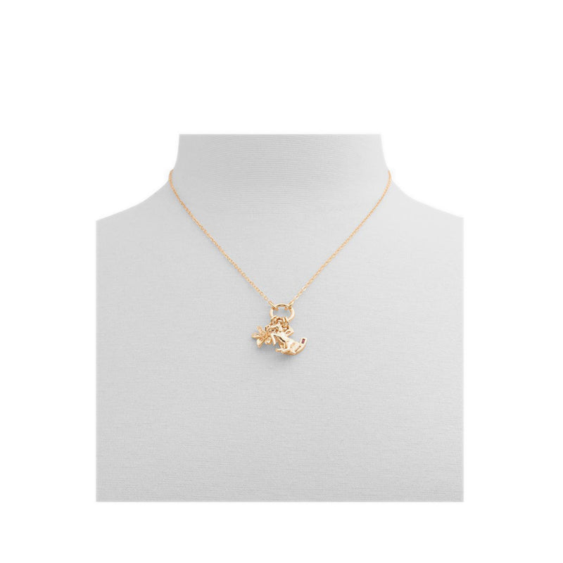 Aldo Orilune Women's Necklace - Gold/Clear Multi