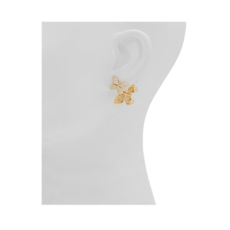 Papiluxe Women's Earrings - Gold/Clear Multi
