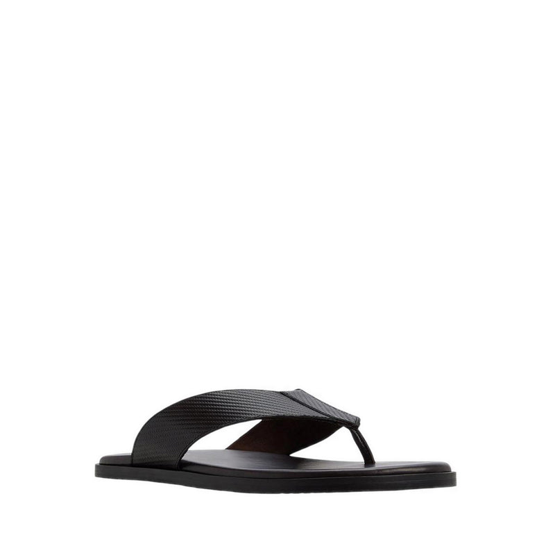 Maximo Men's Flat Sandal - Dark Brown