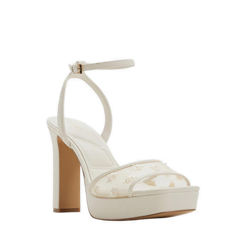 Chicglimmer Women's Heeled Sandals - Open White