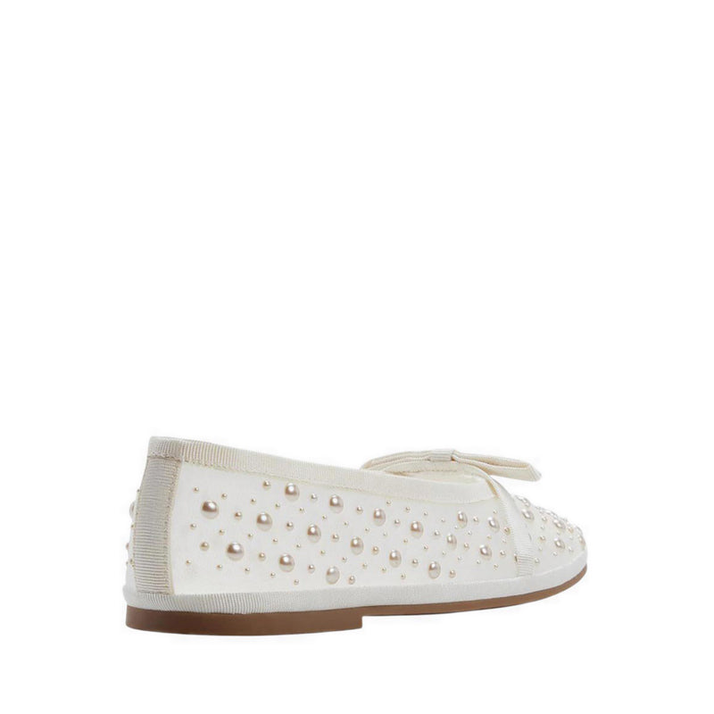Aurabella Women's Ballerina & Mary Janes - Open White