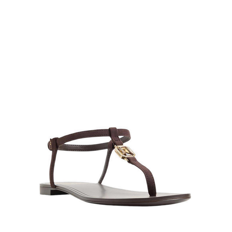 Sandstone Women's Flat Ssandals - Dark Brown